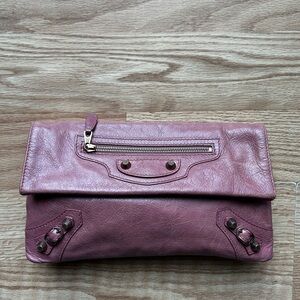 Balenciaga City Leather Clutch